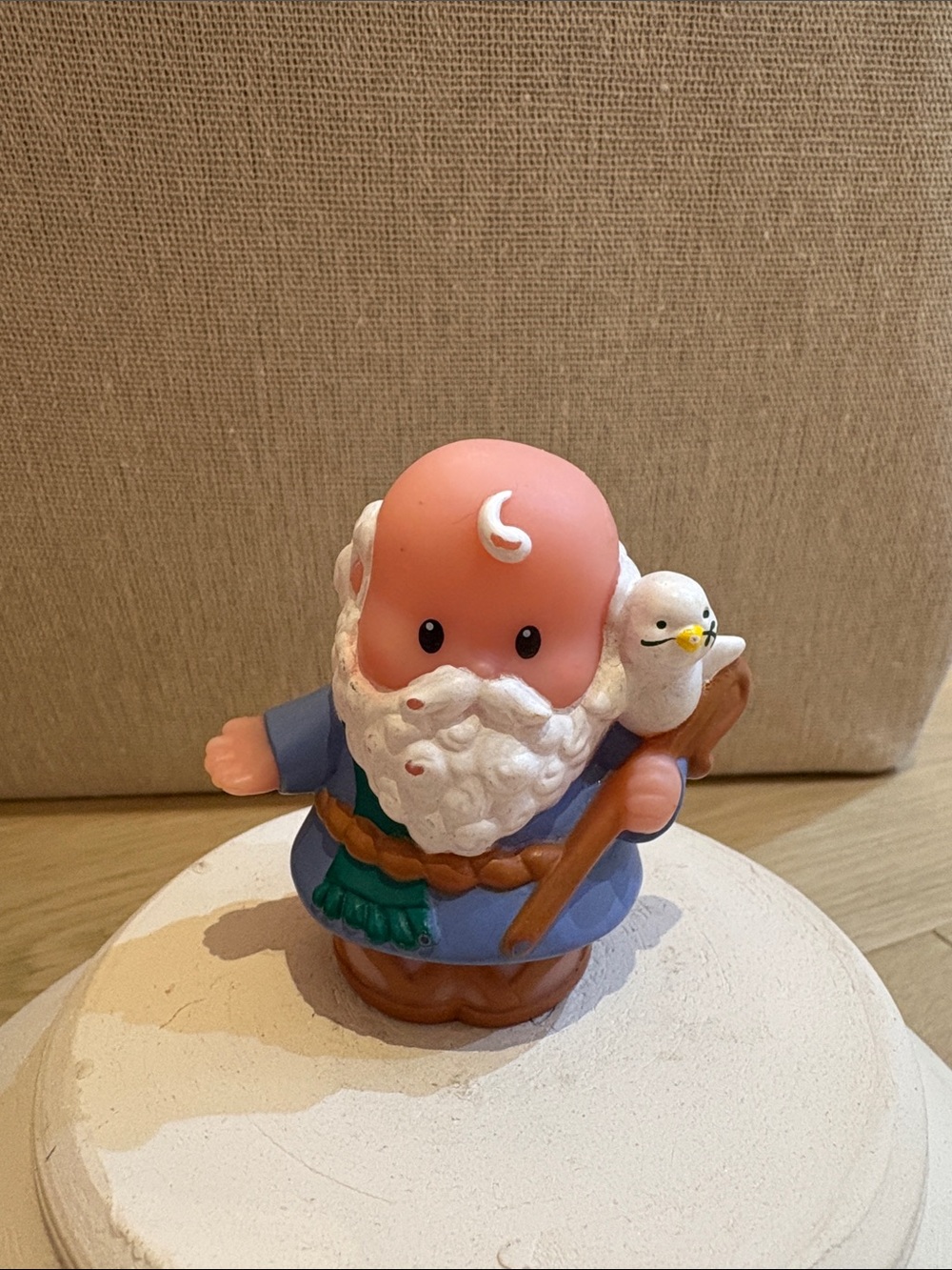 Fisher Price Little People Noah’s Ark Old Man Bird Bible Beard